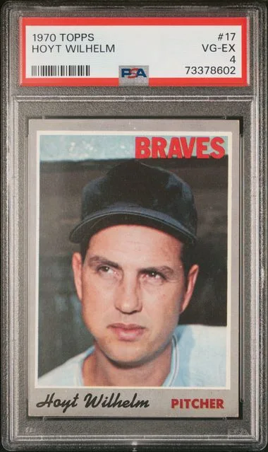 1970 Topps Hoyt Wilhelm #17 card image