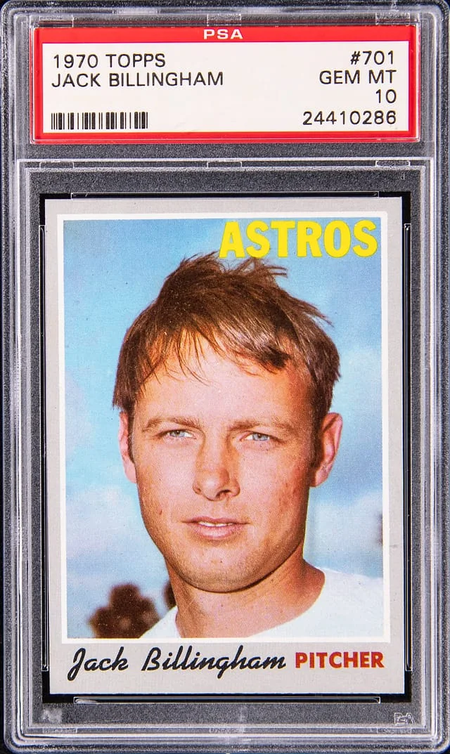 1970 Topps Jack Billingham #701 card image
