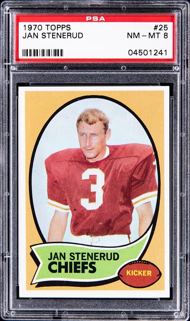 1970 Topps Jan Stenerud #25 card image