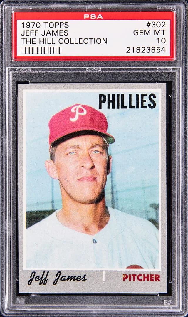 1970 Topps Jeff James - Ex-The Hill Collection #302 card image