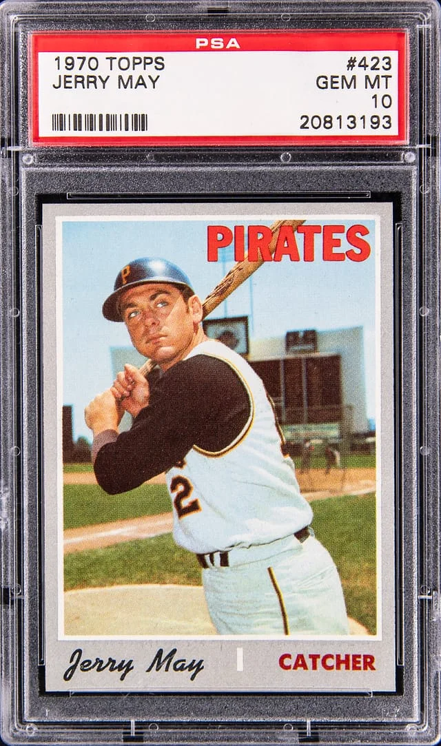 1970 Topps Jerry May #423 card image