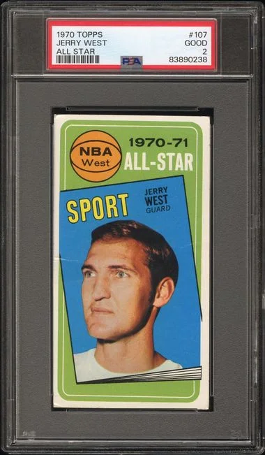 1970 Topps Jerry West All Star #107 card image