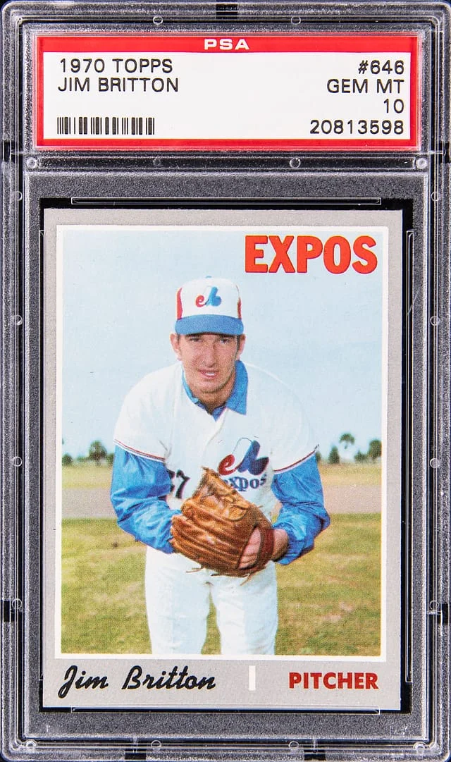 1970 Topps Jim Britton #646 card image
