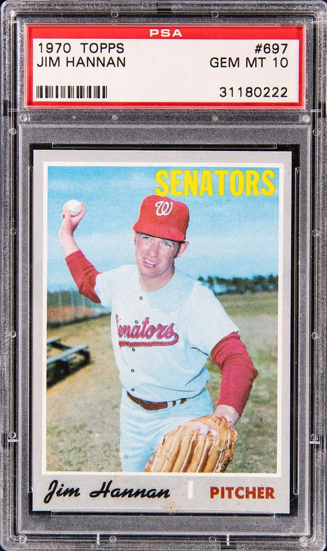 1970 Topps Jim Hannan #697 card image