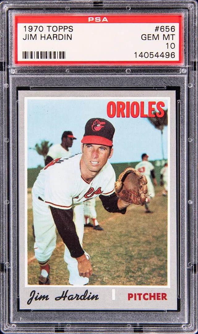 1970 Topps Jim Hardin #656 card image
