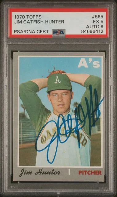 1970 Topps Jim Hunter #565 card image