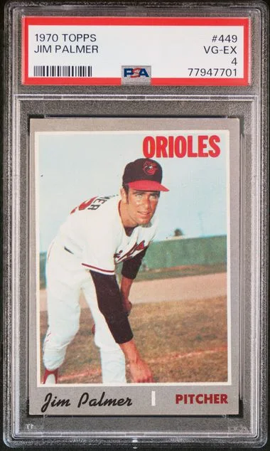1970 Topps Jim Palmer #449 card image
