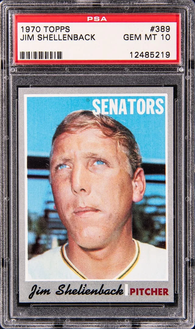 1970 Topps Jim Shellenback #389 card image