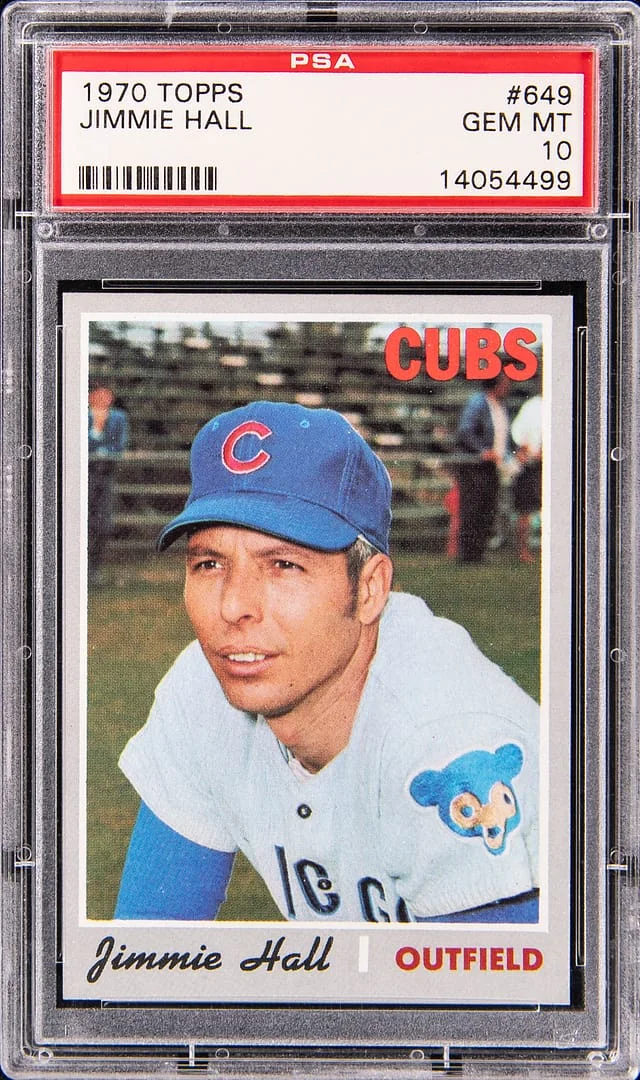 1970 Topps Jimmie Hall #649 card image