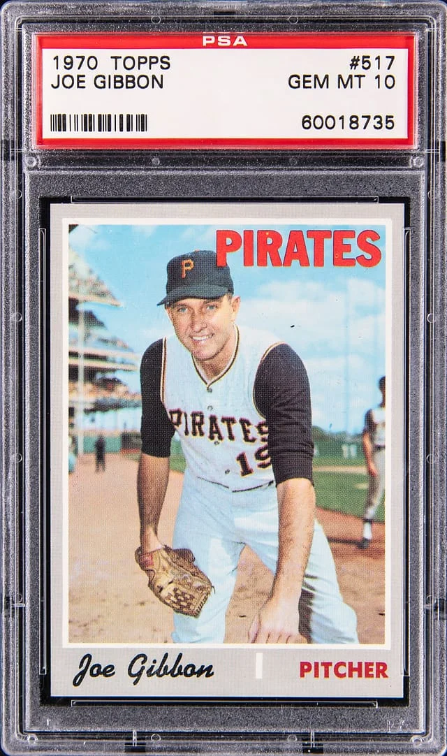 1970 Topps Joe Gibbon #517 card image