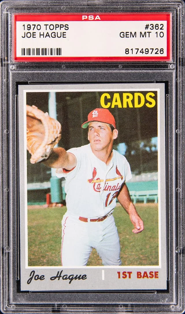 1970 Topps Joe Hague #362 card image