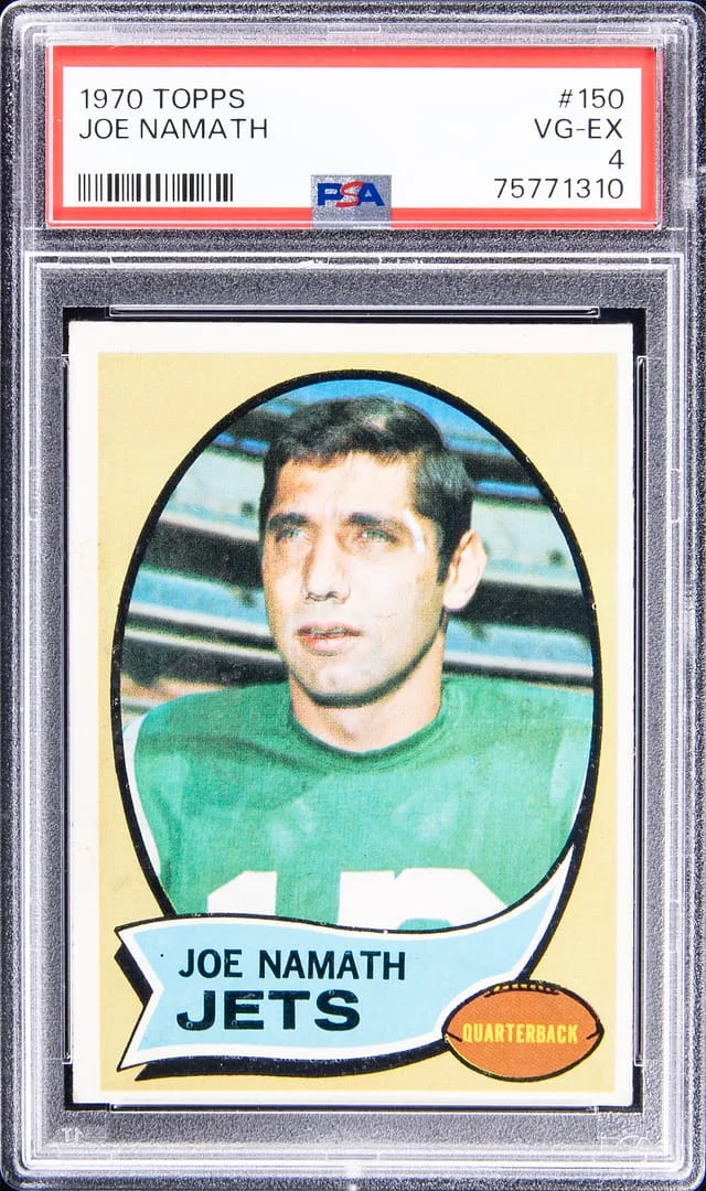 1970 Topps Joe Namath #150 card image