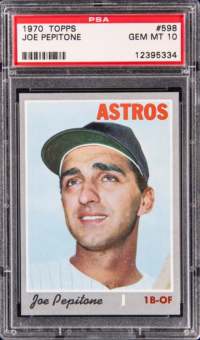 1970 Topps Joe Pepitone #598 card image
