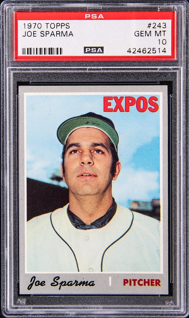 1970 Topps Joe Sparma #243 card image