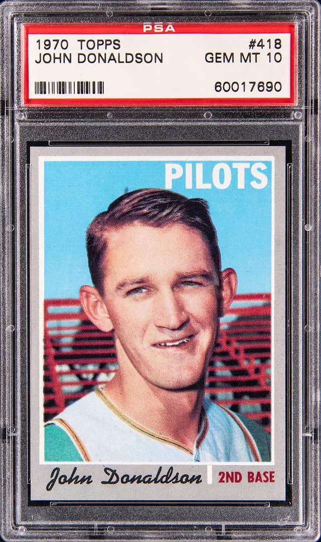 1970 Topps John Donaldson #418 card image