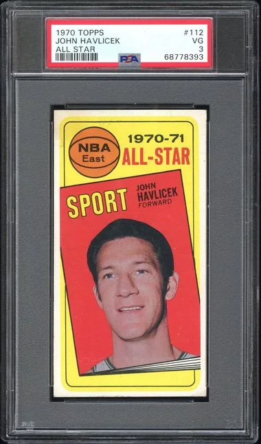 1970 Topps John Havlicek All Star #112 card image