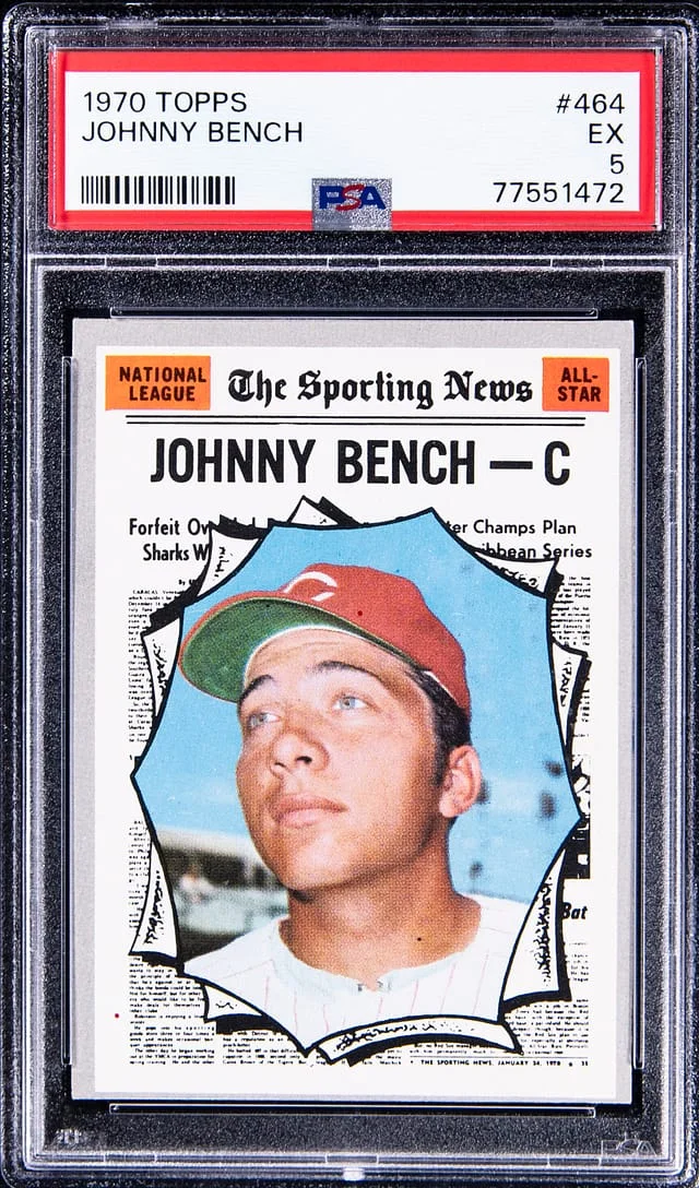 1970 Topps Johnny Bench #464 card image