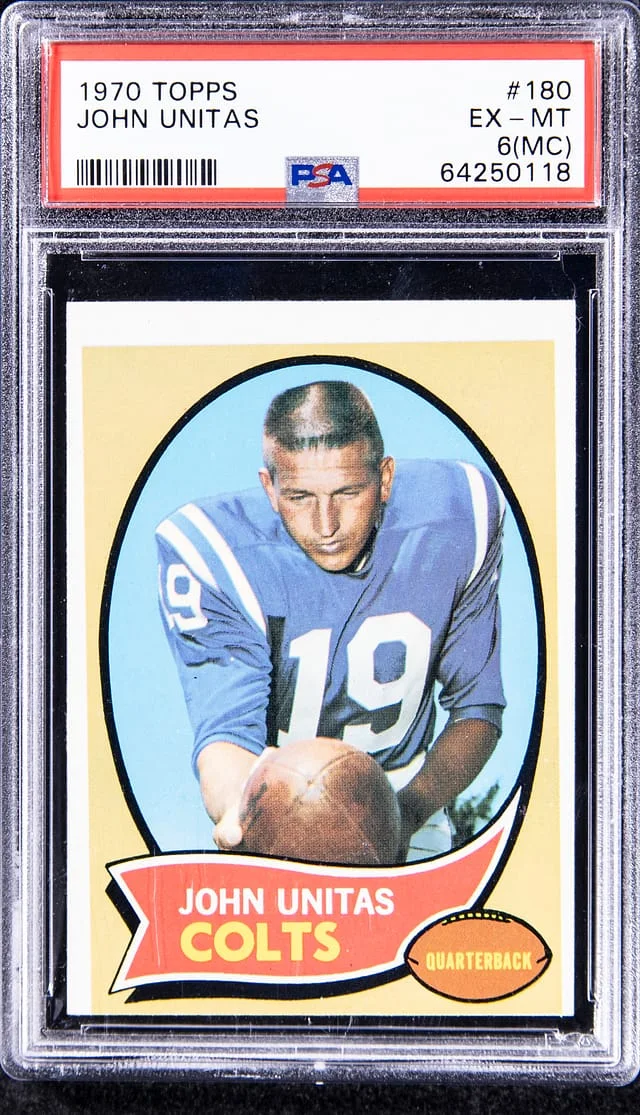 1970 Topps Johnny Unitas #180 card image