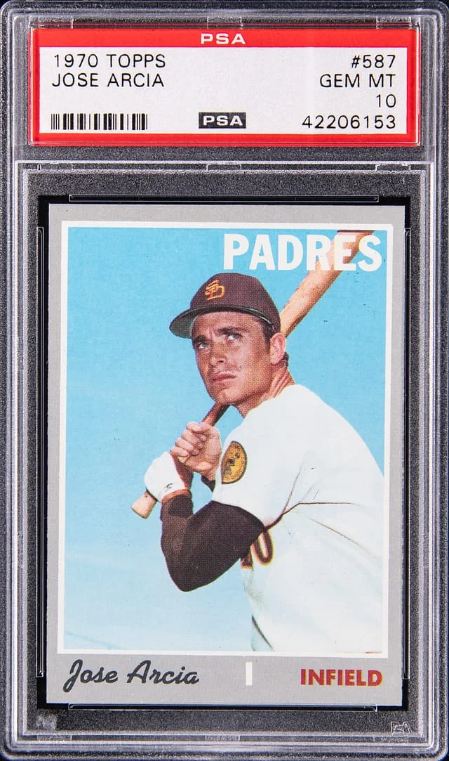 1970 Topps Jose Arcia #587 card image