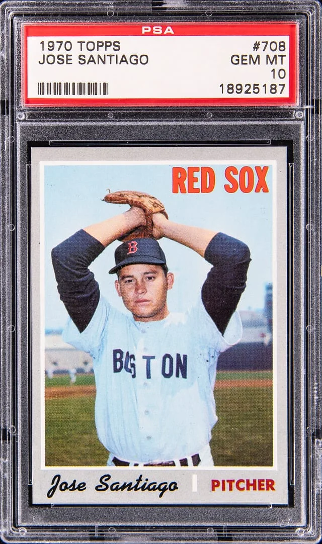 1970 Topps Jose Santiago #708 card image