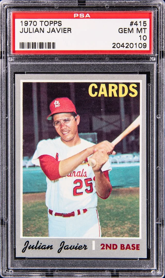 1970 Topps Julian Javier #415 card image