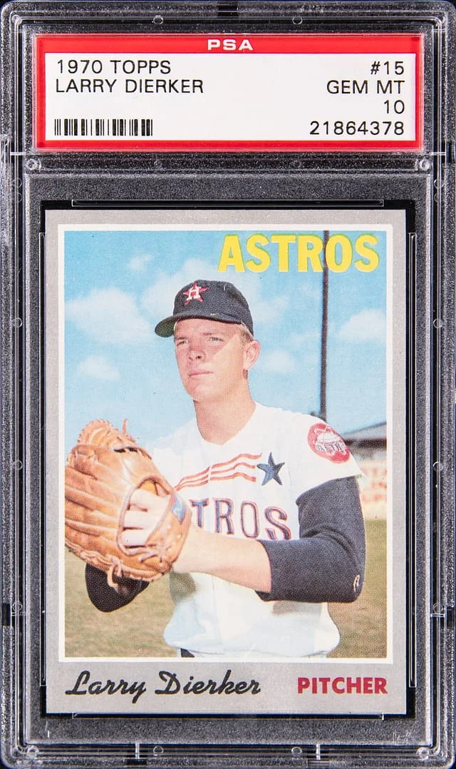 1970 Topps Larry Dierker #15 card image