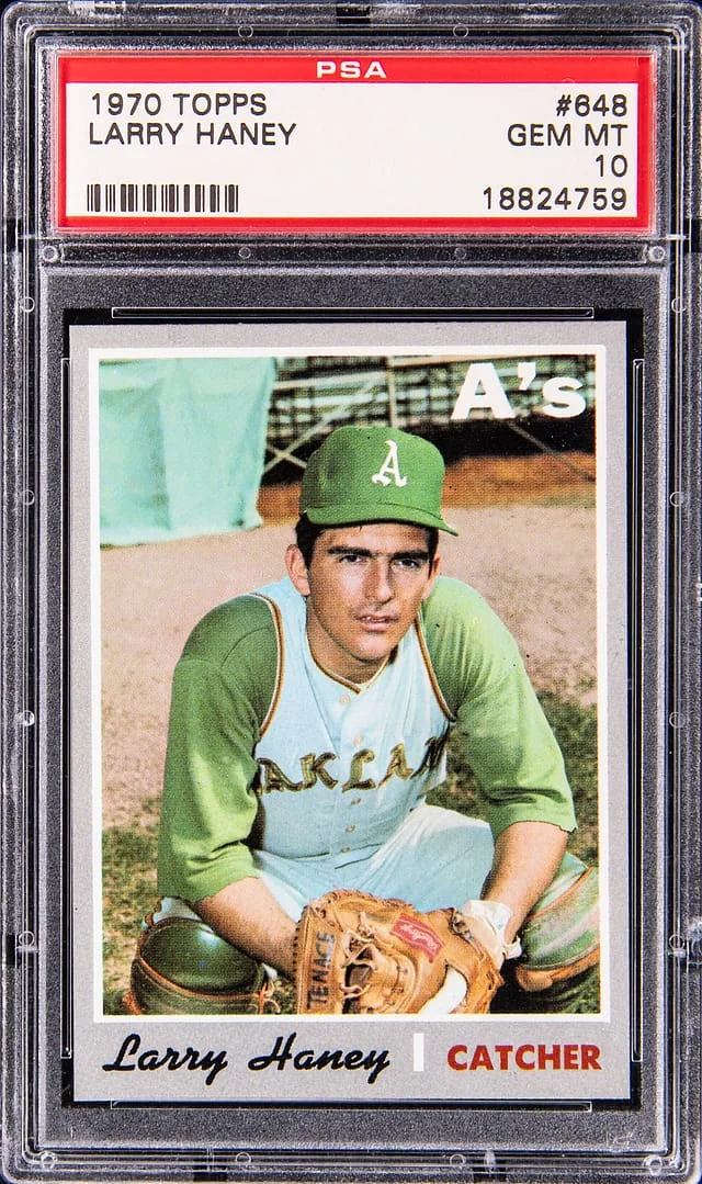 1970 Topps Larry Haney #648 card image