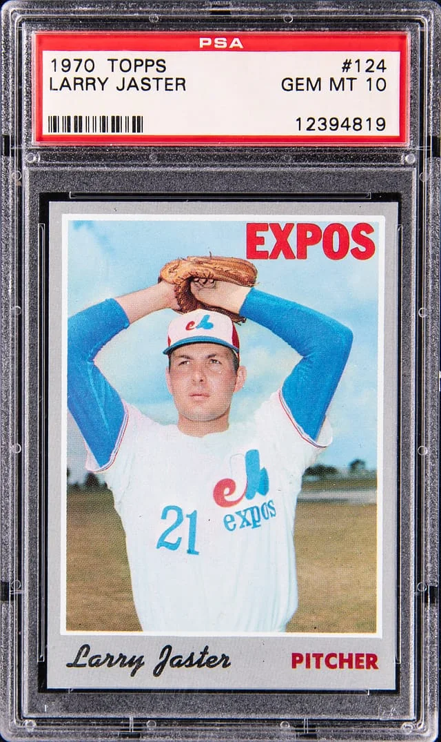 1970 Topps Larry Jaster #124 card image