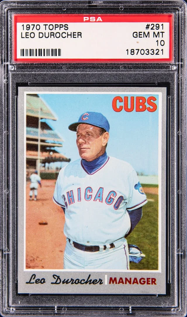 1970 Topps Leo Durocher #291 card image