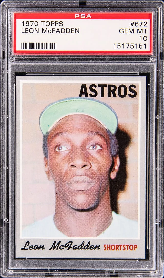 1970 Topps Leon McFadden #672 card image