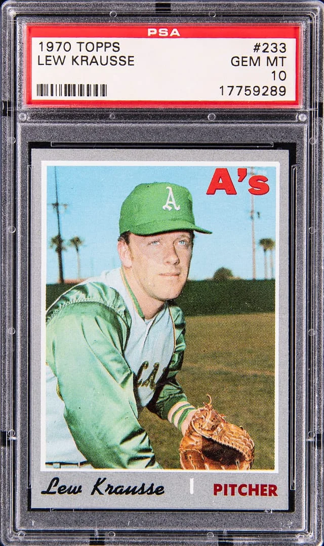 1970 Topps Lew Krausse #233 card image