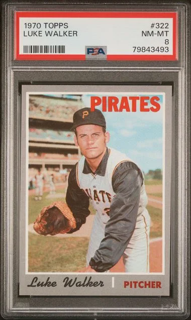 1970 Topps Luke Walker #322 card image