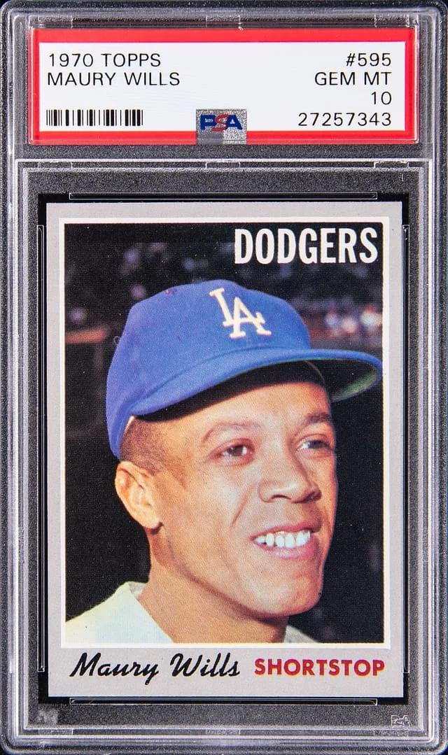 1970 Topps Maury Wills #595 card image