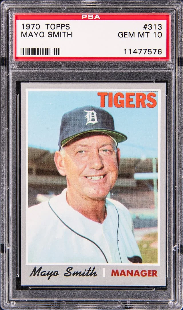1970 Topps Mayo Smith #313 card image