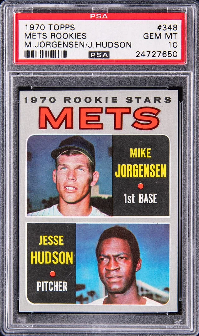 1970 Topps Mike Jorgensen/Jesse Hudson #348 card image