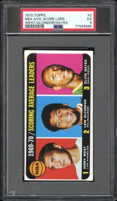 1970 Topps NBA Avg. Score Ldrs #2 card image