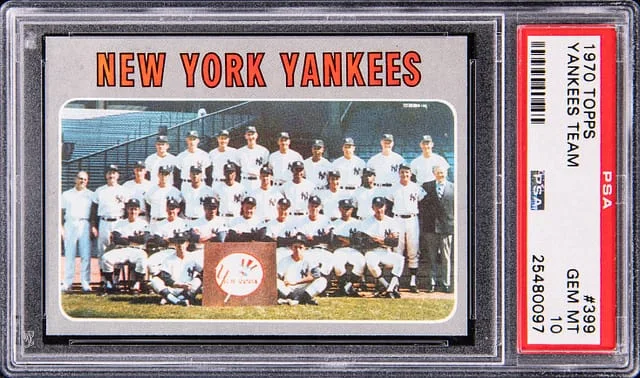 1970 Topps New York Yankees #399 card image