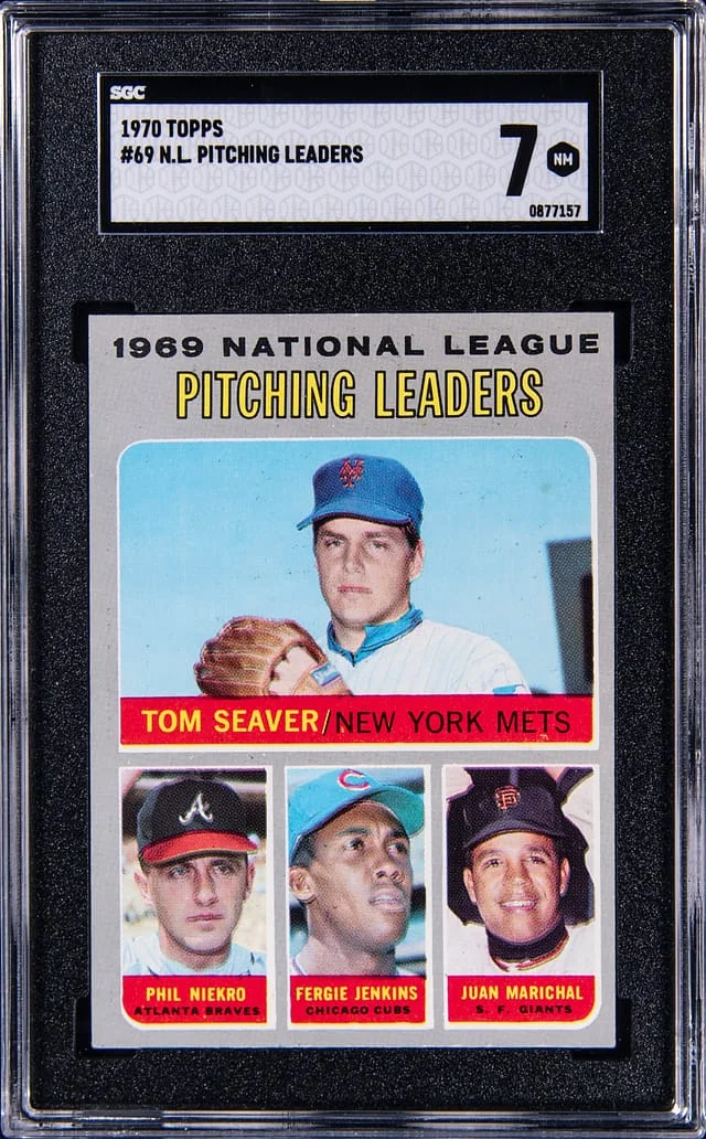 1970 Topps NL Pitching Leaders #69 card image