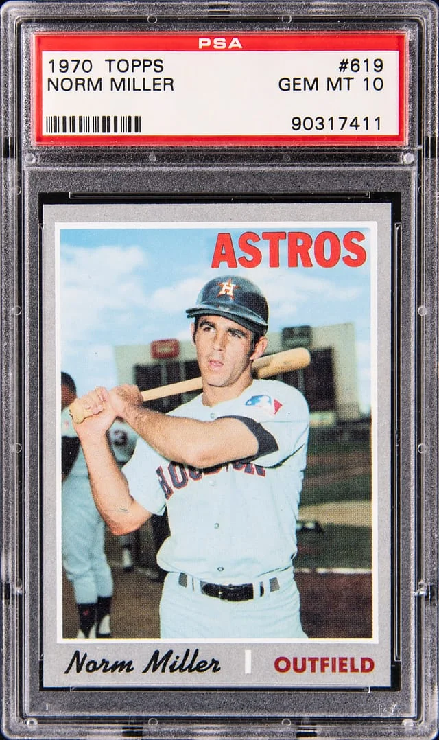 1970 Topps Norm Miller #619 card image