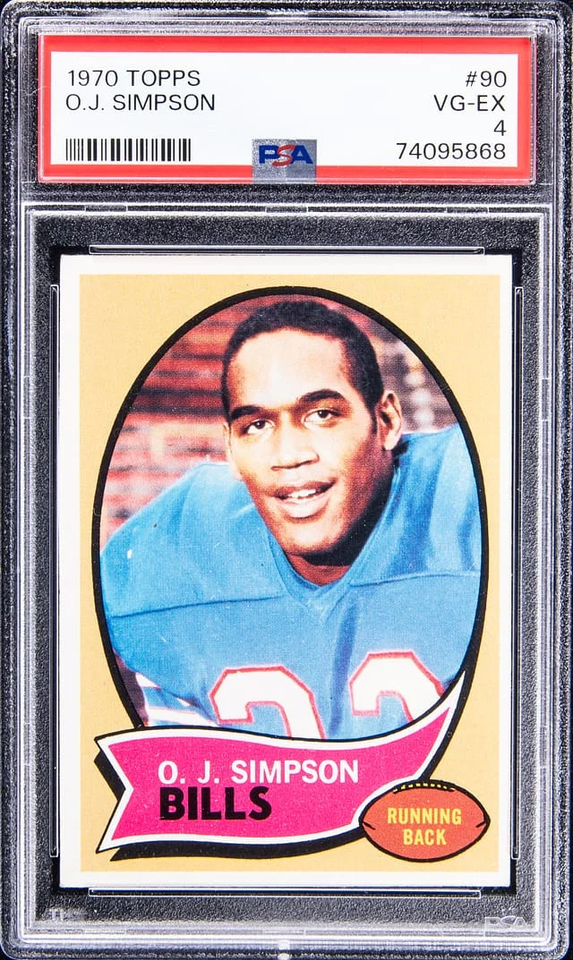 1970 Topps O.J. Simpson #90 card image