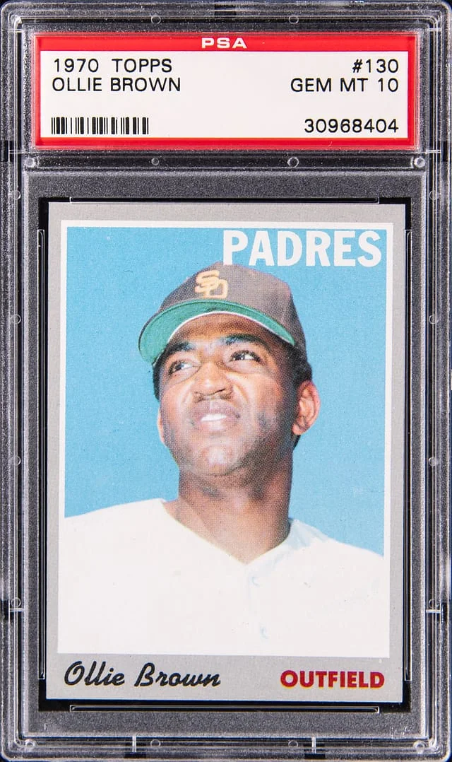 1970 Topps Ollie Brown #130 card image