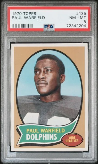 1970 Topps Paul Warfield #135 card image
