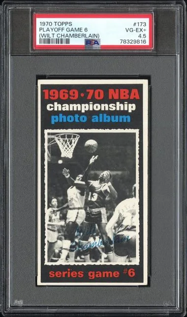 1970 Topps Playoff Game 6 (Wilt Chamberlain) #173 card image