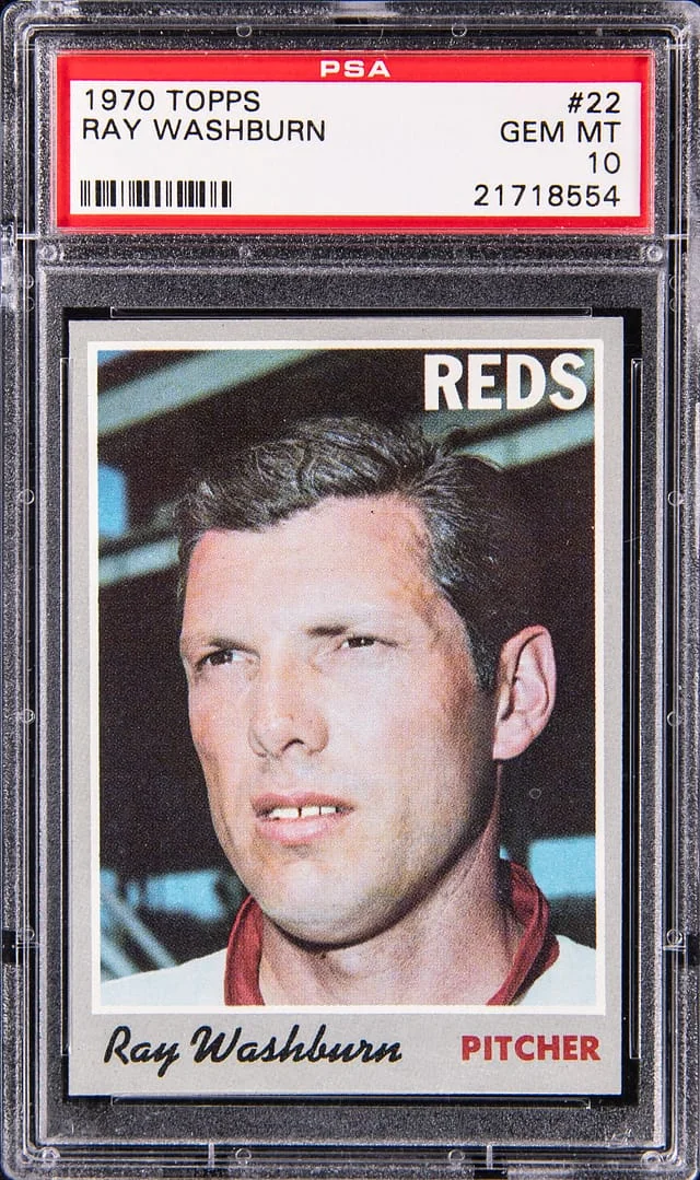 1970 Topps Ray Washburn #22 card image