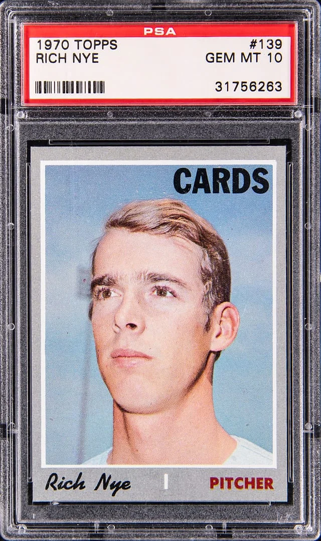 1970 Topps Rich Nye #139 card image