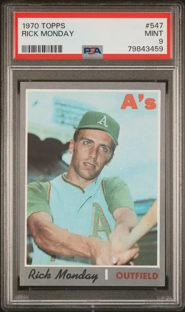 1970 Topps Rick Monday #547 card image