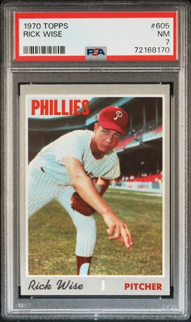 1970 Topps Rick Wise #605 card image