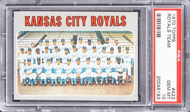 1970 Topps Royals Team #422 card image