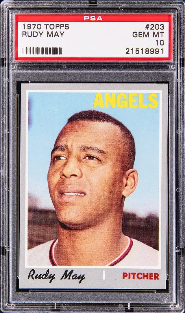 1970 Topps Rudy May #203 card image