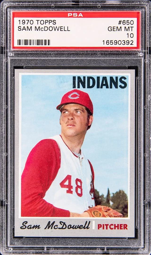1970 Topps Sam McDowell #650 card image